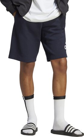 Spodenki męskie adidas Essentials Big Logo French Terry granatowe IC9402