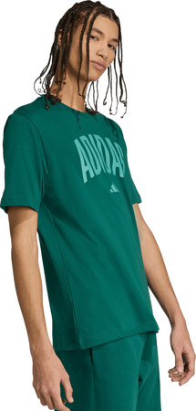 Koszulka męska adidas Collegiate Lineage Graphic zielona KA7135