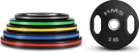 Talerz olimpijski ogumowany 2 x 5 kg HMS TOG05 2 x 5 kg