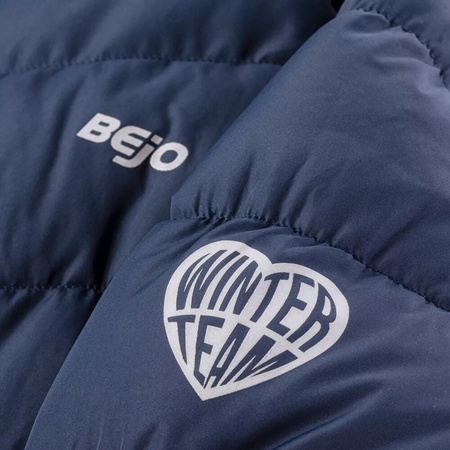 Dziecięca kurtka zimowa pikowana Bejo Baldey II Jrg granatowo-różowa rozmiar 146