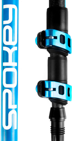 Kijki trekkingowe Spokey Carbon niebiesko-czarne 927900