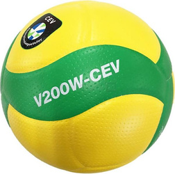 Piłka siatkowa meczowa Mikasa żółto-zielona V200W CEV