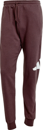 Spodnie męskie adidas Essentials Big Logo French Terry bordowe JE8972