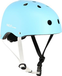 Kask rowerowy na rolki deskorolkę hulajnogę Nils Extreme MTW001 niebieski rozmiar L 58-61 cm