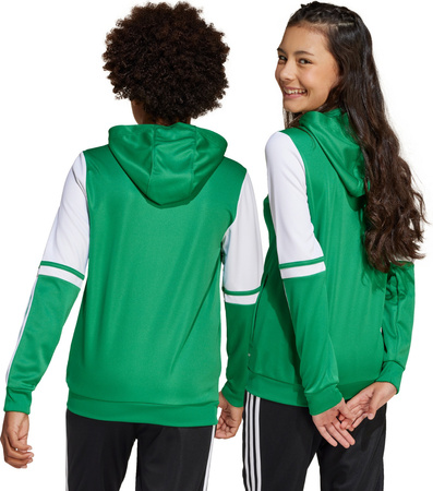 Bluza dla dzieci adidas Squadra 25 Hoody zielono-biała JP3163