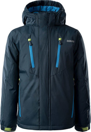 Dziecięca kurtka narciarska ocieplana membrana 1500mm snowboardowa Brugi 1AHP na wzrost 140-146 cm