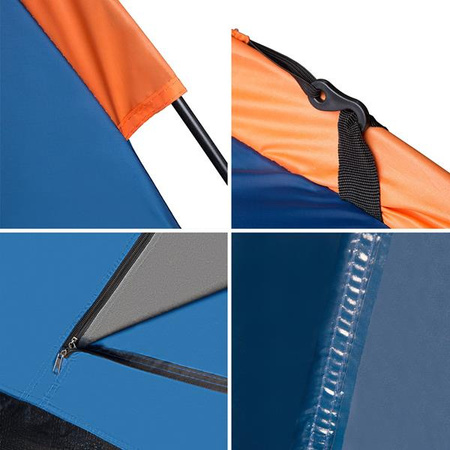 Namiot turystyczny kempingowy Nils Camp Hiker NC6010 2 osobowy niebieski 275x150x105cm