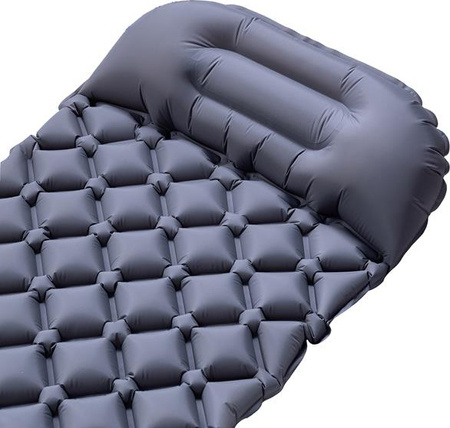 Mata turystyczna z pompką Nils Camp NC4006 szary 190x58x5 cm