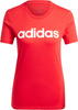Koszulka damska adidas Loungewear Essentials Slim Logo Tee czerwona IY9189