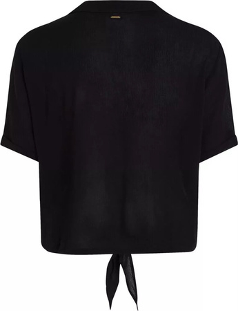 Damska koszulka z krótkim rękawem O'neill Cali Beach Shirt black out rozmiar M