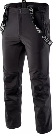 Męskie spodnie narciarskie Hi-tec Lermo membrana 10000 czarne rozmiar XXL