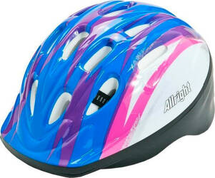 Kask rowerowy na rolki deskorolkę Allright Junior niebiesko-różowy rozmiar S 48 - 52 cm