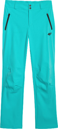 Spodnie trekkingowe damskie 4F softshell FNK F0988 zielone 4FWAW25TFTRF0988 48S