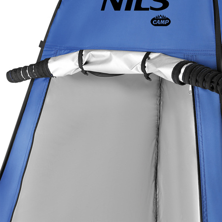 Przebieralnia namiot prysznic turystyczny Nils Camp NC1706 niebieski 120x120x190cm