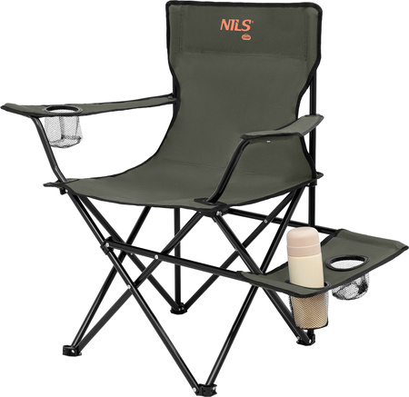 Krzesło fotel turystyczne plażowe składane Nils Camp NC3301 khaki