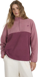 Bluza polarowa damska 4F F421 ciemny róż 4FWAW25TFLEF421 53S