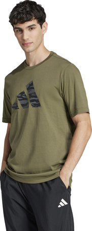 Koszulka męska adidas Codes Camo Graphic zielona JI6768