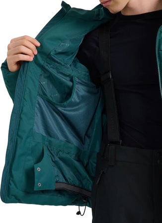 Kurtka narciarska męska 4F M0788 ciemna zieleń 4FWAW25TTJAM0788 40S