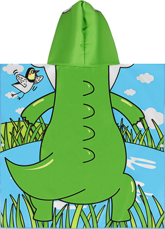 Ręcznik dziecięcy z kapturem Poncho krokodyl Nils Aqua NAR20 60×85 cm