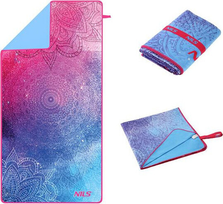 Ręcznik turystyczny z mikrofibry szybkoschnący Nils NCR14 mandala 160x80 cm