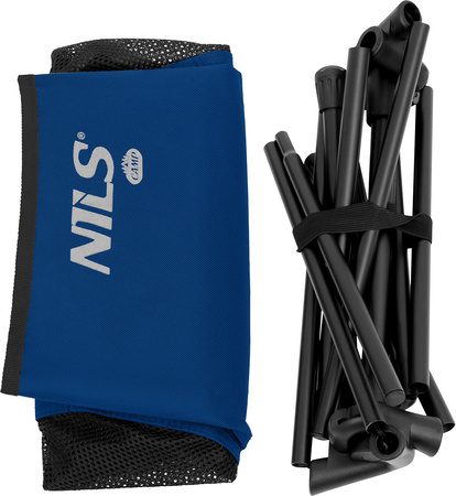 Krzesło turystyczne kempingowe składane bardzo lekkie granatowe Nils Camp NC3322