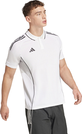 Koszulka męska adidas Tiro 25 Competition Polo biała JY1807