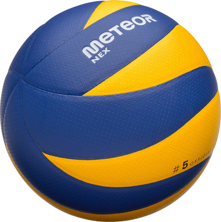 Piłka siatkowa Meteor Nex żółto-niebieska 17408
