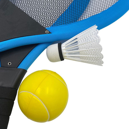 Zestaw rakietek do badmintona 2 rakietki 1 piłka 1 lotka Sunflex Funsport Jumbo Set 53588