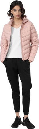 Kurtka damska puchowa 4F F095 różowa 4FSS23TDJAF095 56S