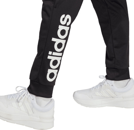Dres męski adidas Linear Logo Tricot Track Suit czarny IC6775