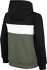 Bluza dla chłopca 4F zielono-czarna HJZ22 JBLM003 46S
