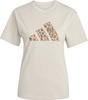 Koszulka damska adidas Animal Graphic beżowa JM4423