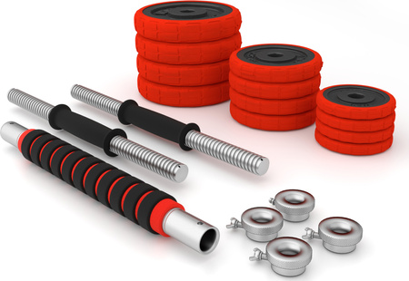 Sztangielki/sztanga gumowane HMS SGGX20 20 KG