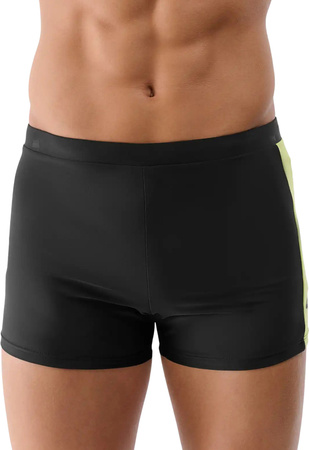 Spodenki kąpielowe męskie 4F M044 czarno-zielone 4FWSS25USWTM044 020S