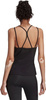 Koszulka damska adidas Studio Slim Strappy Back Tank Top czarna HE3140