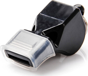 Gwizdek Meteor Wolf Plus z silikonowym ustnikiem czarny 38511