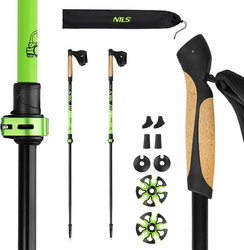 Kijki kije regulowane nordic walking aluminium Nils NW8611