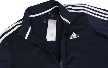 Bluza męska adidas Primegreen Essentials Warm-Up 3-Stripes granatowa H46100