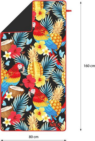 Ręcznik z mikrofibry szybkoschnący Nils NCR14 160x80 cm