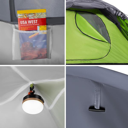 Namiot kempingowy discovery Nils camp nc6006 zielono-szary