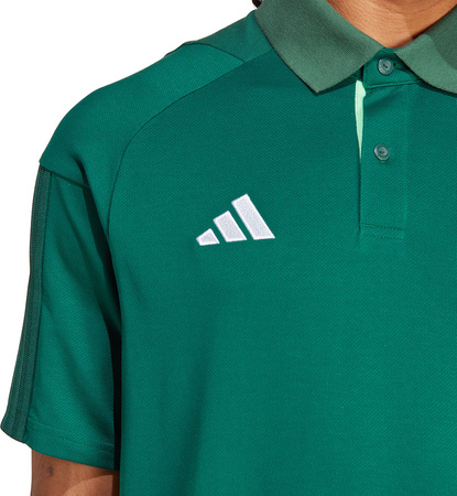 Koszulka męska adidas Tiro 23 Competition Polo zielona HU1345