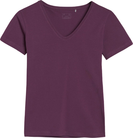 Koszulka damska 4F F1990 ciemny fiolet 4FWSS25TTSHF1990 50S