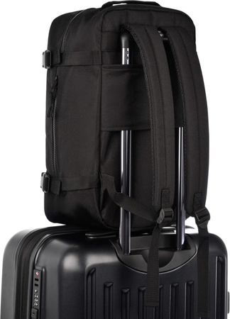 Plecak sportowy szkolny miejski kabinowy Meteor Hermod 20 l Verdant czarno-zielony 16878