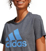 Koszulka damska adidas Loungewear Essentials Logo Tee szara IC0634