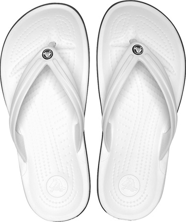 Japonki Crocs Crocband Flip białe 11033 100