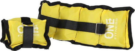 Obciążniki One Fitness WW02 2 x 1.5 KG żółte