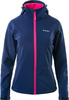 Damska kurtka przejściowa softshell membrana 8000mm Hi-Tec Lady Caria II granatowo-różowa rozmiar XL
