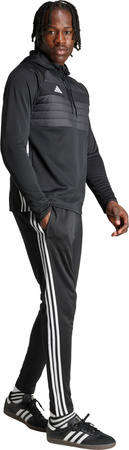 Bluza męska adidas Tiro 25 Essentials Winterized Trainig czarno-szara JN9466
