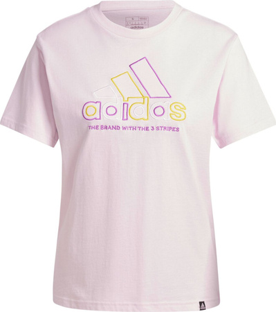 Koszulka damska adidas Xpress Logo różowa IY3413