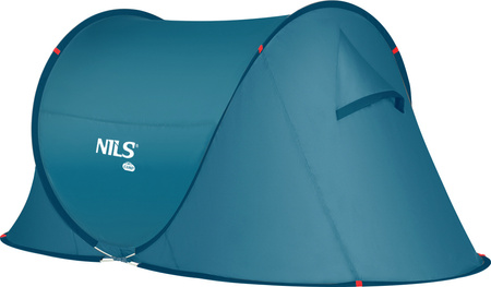 Namiot kempingowy turystyczny samorozkładający Nils camp NC3743 niebieski 220x120x95cm